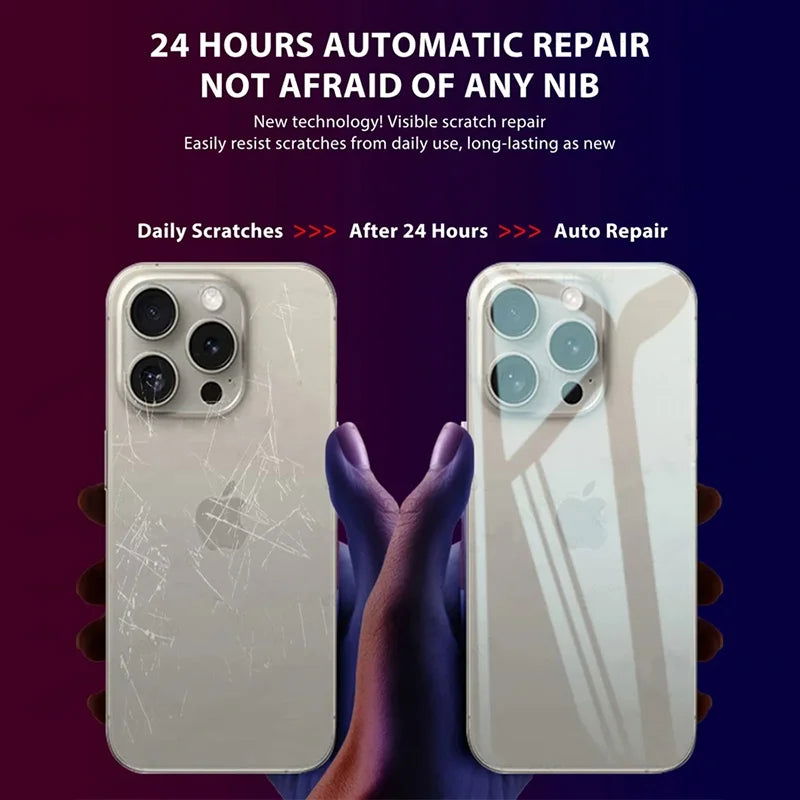 3Pcs Hydrogel Film For iPhone 15 14 13 12 11 Pro Max Mini Soft Screen Protector 7 8 Plus Back Film Not Glass Phone Accessories - Slobuy