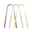 3 Colors Stainless Steel Tongue Scraper U-shaped Metal Fresh Breath Cleaning Coated Tongue Toothbrush Oral Hygiene Care Tools - Slobuy