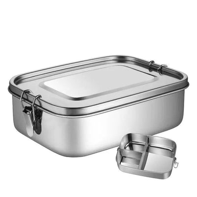 1/2/3 Grids 304 Stainless Steel Lunch Box Food Container Bento Box Top Grade Snack Storage Compartment Lunch Box Kitchenware - Slobuy