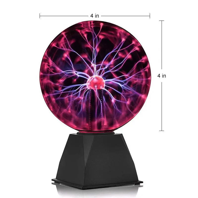 3 Inch Magic Plasma Ball Lamp Touch Sensitive Atmosphere Night Light Novelty Lamp Kids Birthday Christmas Gift - Slobuy
