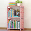 3 Layers Simple Modern Student Bookshelf Storage Rack Floor Desk Bookcase  Combination Cabinet Newspaper Rack - Slobuy