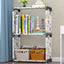 3 Layers Simple Modern Student Bookshelf Storage Rack Floor Desk Bookcase  Combination Cabinet Newspaper Rack - Slobuy