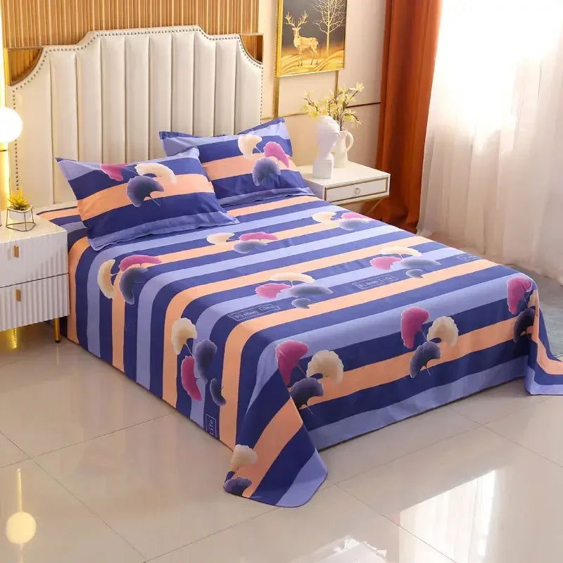 3 Pcs Broken Flowers Sheets Bed Simplicity Bedspread on The Bed Plus Size Double Queen King Bed Sheets with Pillows Cases - Slobuy