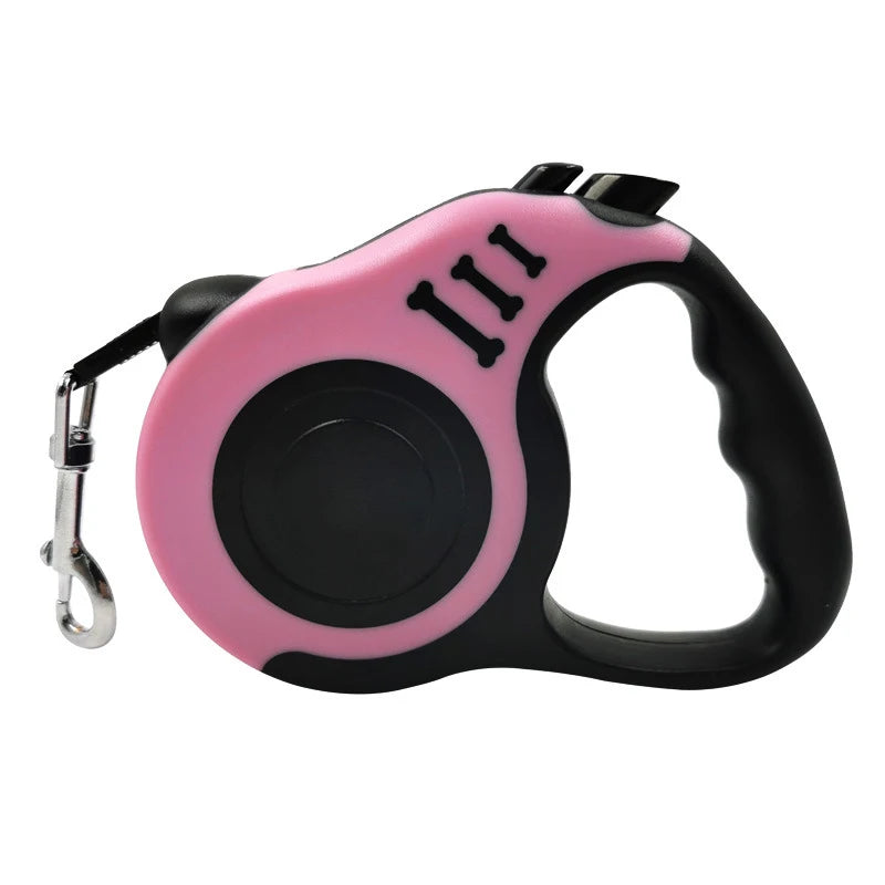 3m 5m Dog Leash for Small Dogs Cat Automatic Retractable Durable Nylon Lead Puppy Outdoor Travel Walking Hiking Traction Rope - Slobuy
