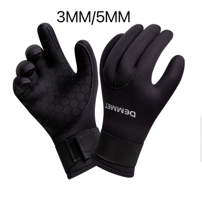 3mm 5mm Neoprene Diving Winter Heated Gloves For Men Women Diver Wetsuit Snorkeling Canoeing Spearfish Underwater Hunting Glove - Slobuy