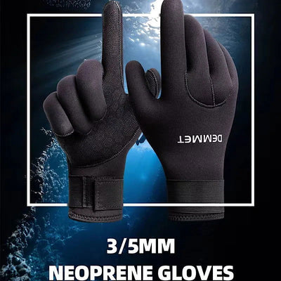 3mm 5mm Neoprene Diving Winter Heated Gloves For Men Women Diver Wetsuit Snorkeling Canoeing Spearfish Underwater Hunting Glove - Slobuy