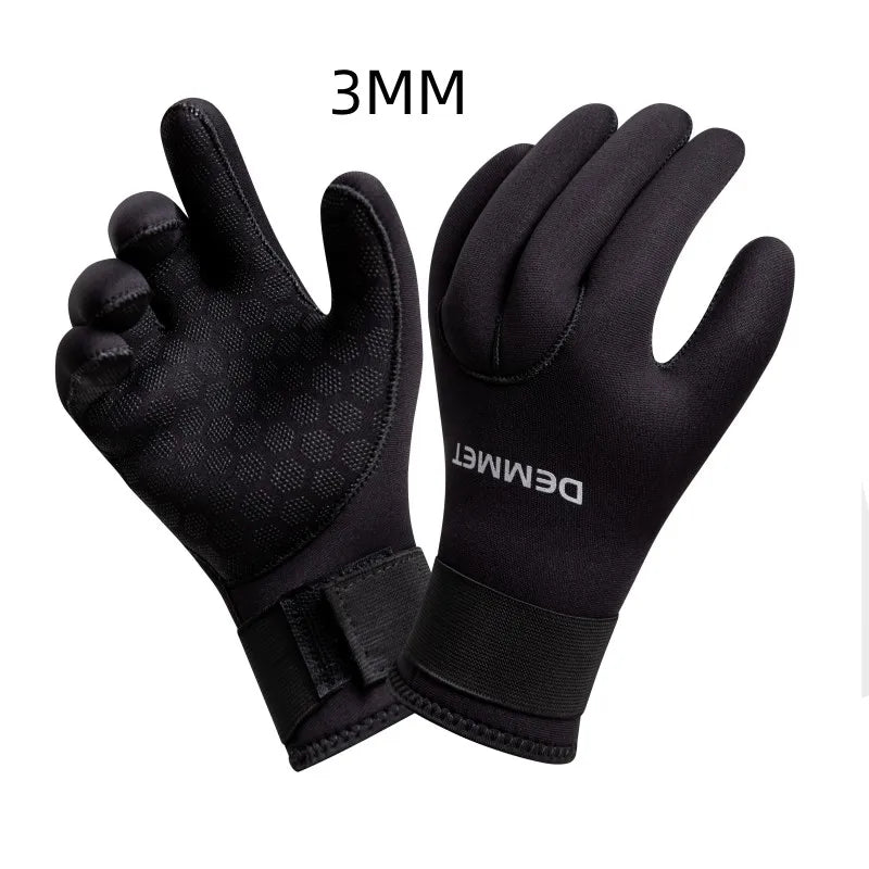 3mm 5mm Neoprene Diving Winter Heated Gloves For Men Women Diver Wetsuit Snorkeling Canoeing Spearfish Underwater Hunting Glove - Slobuy