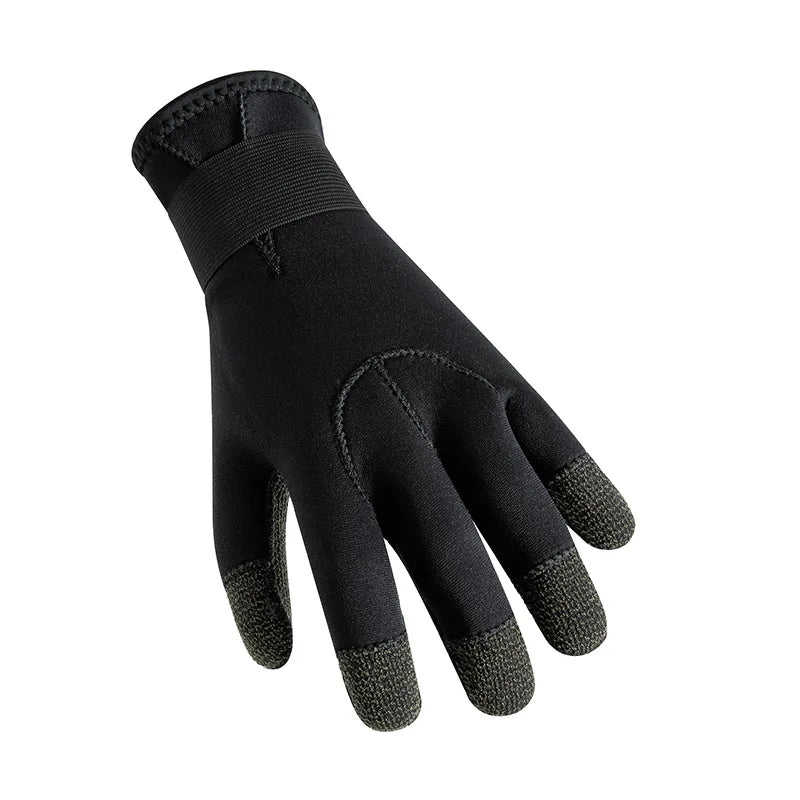 3mm Kevlar Diving Gloves Cut Resistant Keep Warm Black Pool Gloves for Snorkeling Swimming Water Amusement Dive Accessories - Slobuy