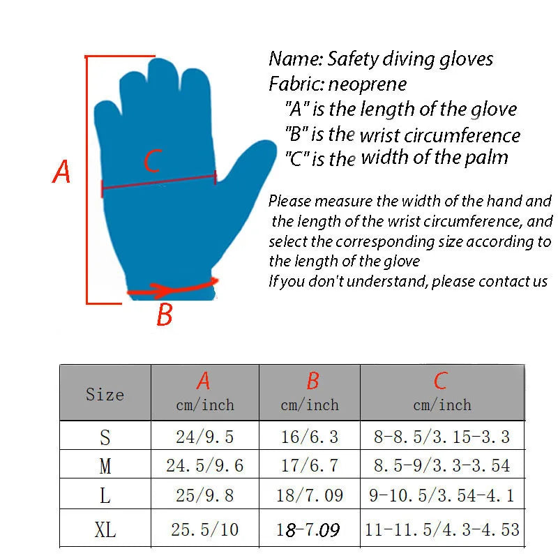 3mm Kevlar Diving Gloves Cut Resistant Keep Warm Black Pool Gloves for Snorkeling Swimming Water Amusement Dive Accessories - Slobuy