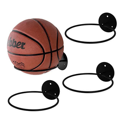 3pcs Basketball Volleyball Soccer Display Holders Home Ball Rack On The Wall Ball Rack Put The Ball Rack Football Display Racks - Slobuy