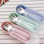 3pcs Children Spoon Forks Box Kids Stainless Steel Kids Cutlery Portable Baby Feeding Utensils Baby Spoons Baby Tableware Set - Slobuy