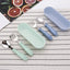 3pcs Children Spoon Forks Box Kids Stainless Steel Kids Cutlery Portable Baby Feeding Utensils Baby Spoons Baby Tableware Set - Slobuy