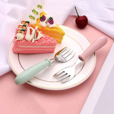 3pcs Children Spoon Forks Box Kids Stainless Steel Kids Cutlery Portable Baby Feeding Utensils Baby Spoons Baby Tableware Set - Slobuy