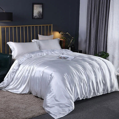 2/3pcs Duvet Cover Set Silky Soft Comforter Cover Textured Quilt Cover with Zipper Closure, NO Comforter - Slobuy