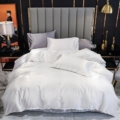 2/3pcs Duvet Cover Set Silky Soft Comforter Cover Textured Quilt Cover with Zipper Closure, NO Comforter - Slobuy