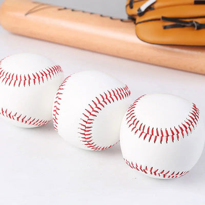 1/3pcs Handmade Baseball Nine Inch Game Training PVC Baseball Rubber Inner Soft Baseball Solid Foam Bouncy Ball Group Athletics - Slobuy