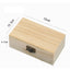 1/3pcs Log Color Scotch Plain Wood Wooden Square Hinged Storage  Boxes Craft Gift Box Handmade Case Box Storage Organization - Slobuy