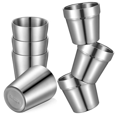 3pcs Stainless Steel304 Cup Outdoor Hiking Gear Stackable Cup Camping Cups Metal Cups Coffee Travel Cup Sets Portable Drink-ware - Slobuy