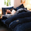 3pcs duvet cover Winter Warm Bedding sets Double Quilt Cover king Twin queen size bed thick Flano Coral Fleece with pillowscase - Slobuy
