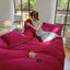 3pcs duvet cover Winter Warm Bedding sets Double Quilt Cover king Twin queen size bed thick Flano Coral Fleece with pillowscase - Slobuy