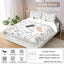 3pcs matte polyester bedding set, 1 duvet cover+2 pillowcases, unfilled, warm, skin friendly, anti pilling, cute cartoon cat - Slobuy