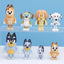 4-12PCS Bluey Bingo Figure Toys Family Kawaii Movable Joint Action Figure Toys Cartoon Bluey Friends PVC Model Doll for New Year - Slobuy