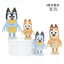 4-12PCS Bluey Bingo Figure Toys Family Kawaii Movable Joint Action Figure Toys Cartoon Bluey Friends PVC Model Doll for New Year - Slobuy