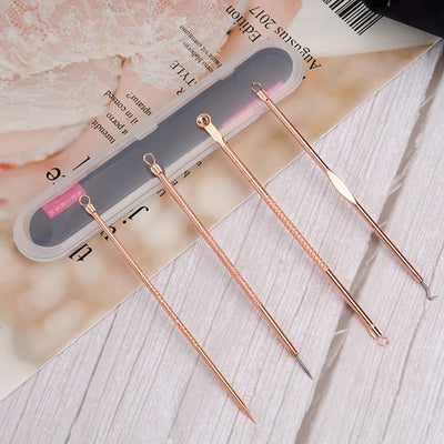 4-Piece Acne Needle Tool Set Non-Sensory Acne Breakout Extremely Fine Ultra-Pointed Needle Squeeze Acne Special Tools - Slobuy