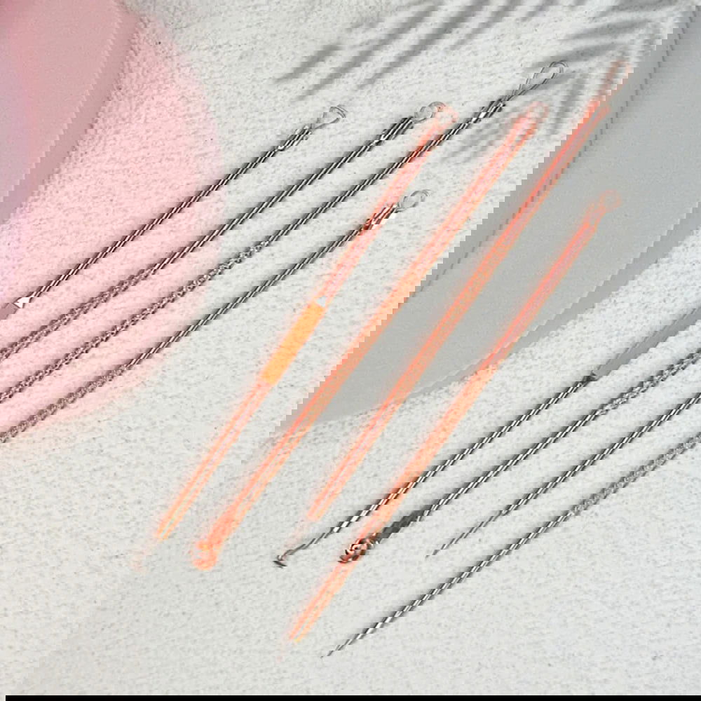 4-Piece Acne Needle Tool Set Non-Sensory Acne Breakout Extremely Fine Ultra-Pointed Needle Squeeze Acne Special Tools - Slobuy