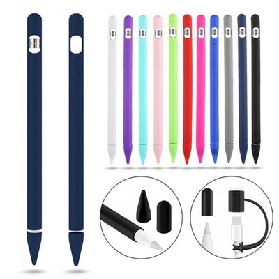 4-in-1 Silicone Pencil Cover For Apple Pencil 1st generation Smart Stylus Protective Case Accessories For Apple Pencil 1 Cover - Slobuy
