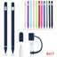 4-in-1 Silicone Pencil Cover For Apple Pencil 1st generation Smart Stylus Protective Case Accessories For Apple Pencil 1 Cover - Slobuy