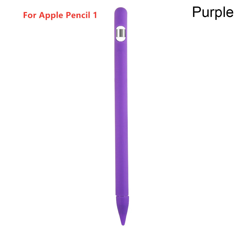 4-in-1 Silicone Pencil Cover For Apple Pencil 1st generation Smart Stylus Protective Case Accessories For Apple Pencil 1 Cover - Slobuy