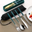 4-piece Cutlery Set Knife Fork Spoon Chopsticks Box Cutlery Portable Cutlery Travel Cutlery with box - Slobuy
