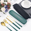 4-piece Cutlery Set Knife Fork Spoon Chopsticks Box Cutlery Portable Cutlery Travel Cutlery with box - Slobuy