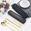 4-piece Cutlery Set Knife Fork Spoon Chopsticks Box Cutlery Portable Cutlery Travel Cutlery with box - Slobuy