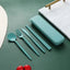 4-piece Portable Utensils, Healthy Eco-Friendly Wheat Straw Cutlery, Reusable Chopstick Fork Knife Spoon Set - Slobuy