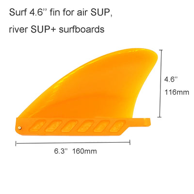 4.6 Inch Soft Flex Center Fin with Screw White Water Fin For Air Sup Long Board Surfboard Inflatable Paddle Board - Slobuy