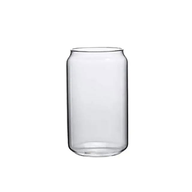 550ml/400ml Glass Cup With Lid and Straw Transparent Bubble Tea Cup Juice Glass Beer Can Milk Mocha Cups Breakfast Mug Drinkware - Slobuy