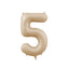 1/3/7Pcs Cream Color Number Balloon Set 32/40Inch 1-9 Digital Foil Helium Ball Girl Kids Adult Birthday Party Wedding Decoration - Slobuy