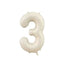 1/3/7Pcs Cream Color Number Balloon Set 32/40Inch 1-9 Digital Foil Helium Ball Girl Kids Adult Birthday Party Wedding Decoration - Slobuy