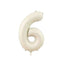 1/3/7Pcs Cream Color Number Balloon Set 32/40Inch 1-9 Digital Foil Helium Ball Girl Kids Adult Birthday Party Wedding Decoration - Slobuy