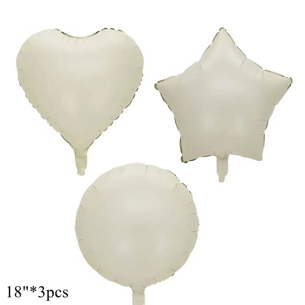 1/3/7Pcs Cream Color Number Balloon Set 32/40Inch 1-9 Digital Foil Helium Ball Girl Kids Adult Birthday Party Wedding Decoration - Slobuy