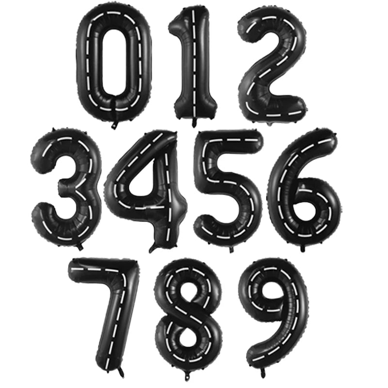 40Inch Big Foil Helium Number Balloon 0-9 Happy Birthday Wedding Party Decorations Baby Shower Large Figures Air Globos Supplies - Slobuy