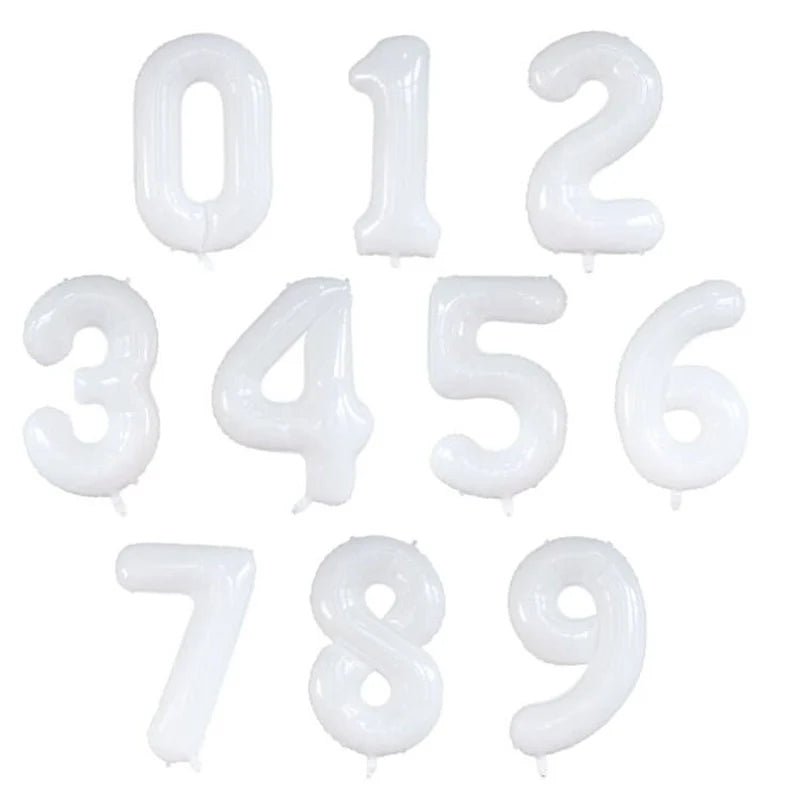 40Inch Big Foil Helium Number Balloon 0-9 Happy Birthday Wedding Party Decorations Baby Shower Large Figures Air Globos Supplies - Slobuy