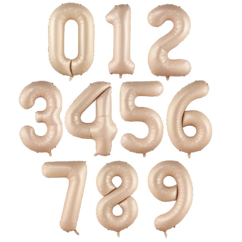 40Inch Big Foil Helium Number Balloon 0-9 Happy Birthday Wedding Party Decorations Baby Shower Large Figures Air Globos Supplies - Slobuy