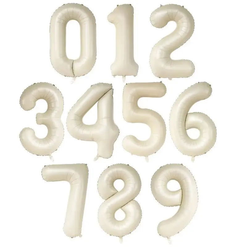 40Inch Big Foil Helium Number Balloon 0-9 Happy Birthday Wedding Party Decorations Baby Shower Large Figures Air Globos Supplies - Slobuy
