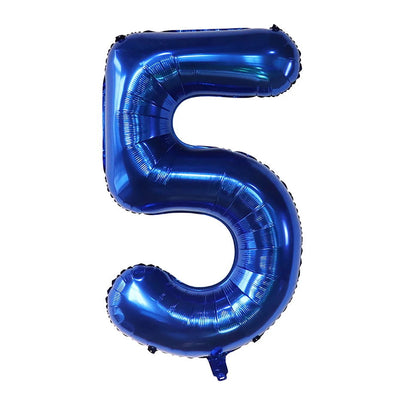 40Inch Dark Blue Number Foil Balloon 0-9 Digital Globos Children Birthday Party Decoration Baby Shower Toy Kids Graduation Gifts - Slobuy