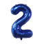 40Inch Dark Blue Number Foil Balloon 0-9 Digital Globos Children Birthday Party Decoration Baby Shower Toy Kids Graduation Gifts - Slobuy