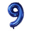 40Inch Dark Blue Number Foil Balloon 0-9 Digital Globos Children Birthday Party Decoration Baby Shower Toy Kids Graduation Gifts - Slobuy