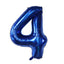 40Inch Dark Blue Number Foil Balloon 0-9 Digital Globos Children Birthday Party Decoration Baby Shower Toy Kids Graduation Gifts - Slobuy